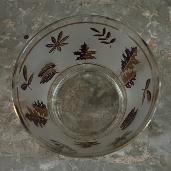 Beautiful Libbey 'Golden Foliage' Ice Bucket - Picture 6 of 7